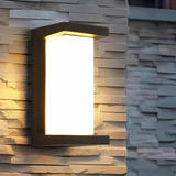 Lámpara Led De Pared Moderna Para Exterior De Luz Blanca