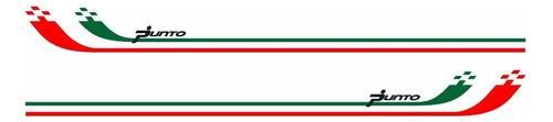 Adesivos Compatível Punto Faixas Lateral Emblemas Par R739 Cor Itália