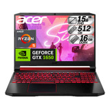 Portátil Gamer Acer Nitro5 Ryzen5 Ram 16gb 512gb Gtx 1650