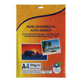 Papel Fotográfico Adesivo 130g Premium A4 Glossy 50 Folhas