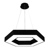 Lampara Hexagonal Colgante Led 72w Minimalista 