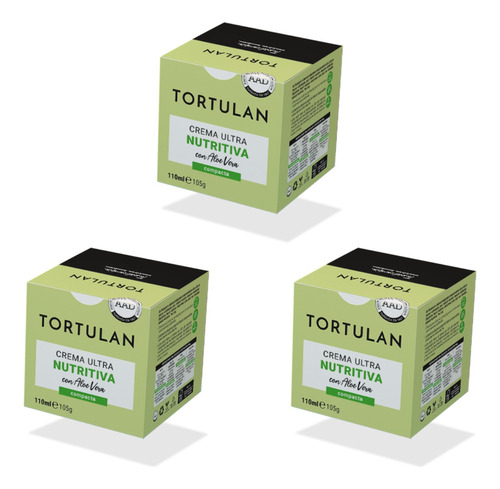 Crema Ultra Nutritiva  Tortulan  110 Ml  X 3 Unidades