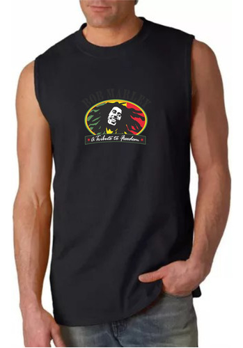 Musculosa Personalizada En Vinilo Bob Marley 