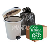 Bolsa De Basura 50x70 30l Caja De 600uds - Al Mayor