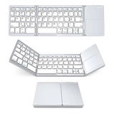 Teclado Silver Folding Keyboard Mini Keyboard Wireless Slim