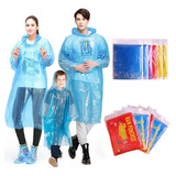 Impermeable Lluvia Adulto Portatil Tipo Poncho Capa 5 Pzas  