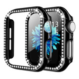 Capa Bumper Luxo Com Strass Brilho Para Apple Watch Todos