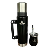 Set Matero Termo 1.3l + Mate 236ml + Bombilla Simil Stanley