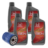 Kit Aceite Gen X 4lts + Filtro Aceite Original Honda Fit
