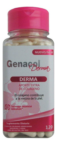 Genacol Derma Nutricosmético Colágeno Hidrolizado 120 Caps Sabor No