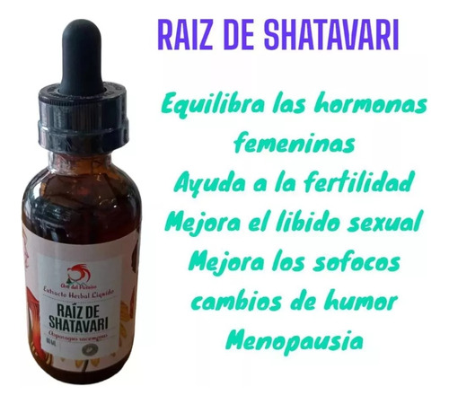 Raiz De Shatavari 60 Ml Envio Gratis! 