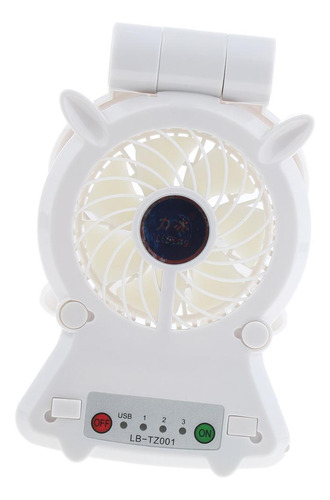 Ventilador Electrónico Portátil Blanco