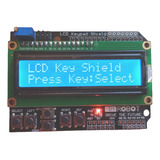 Lcd Shield 16x2 Fondo Azul Para Arduino Uno Leonardo Mega