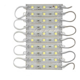 10 X Módulos Led 5054 3 Leds 12v Blanco Frió Ip65