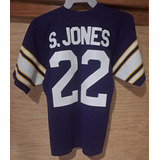 Jersey Nfl. Small D Adulto. Sand-knit. Vikings. S. Jones #22