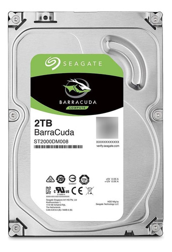 Disco Duro Seagate Barracuda 3,5  2tb 7200rps 256mb