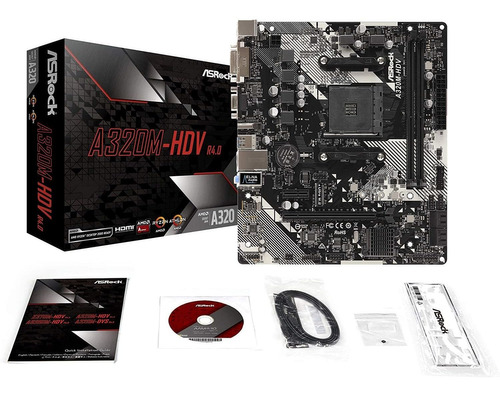 Asrock Amd Ryzen Am4 Con Compatibles Microatx A320m-hdv R4.0