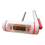 Termometro Digital Luft Espiga Puncion Acero Inox -50+150°c Color Blanco