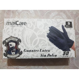 6 Caja De Guantes Latex Negro. 50 Unid. Cada Caja