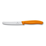 Cuchillo Cocina Victorinox Naranjo 6.7836.l115 Dentado 11cm