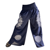 Palazzo Babucha Pantalon Lienzo Playa Mujer Hindu