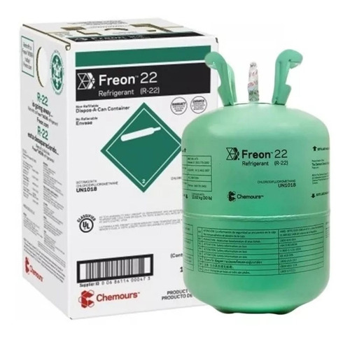Garrafa Gas Refrigerante R22 Chemours Dupont Para Aires 13kg