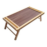 Mesa De Servicio  Plegable Para Cama, Desayunador  De Madera