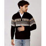 Sweater Chomba  Con Cierre Tejido Hombre 