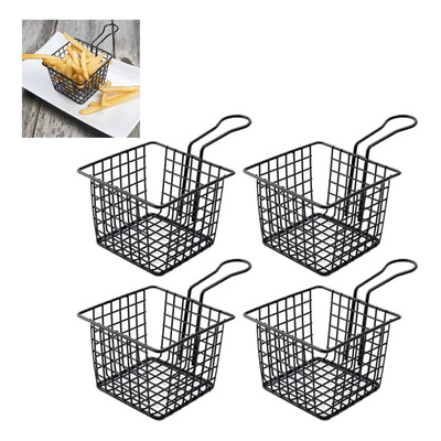 Mini Freidora Cesta Malla Papas Fritas Restaurant 12cm 4 Pzs | MercadoLibre