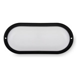 Tortuga Aplique Plafón Estanco Led Exterior Ip65 24w Ovalada Color Negro