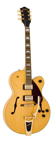 Guitarra Eléctrica Gretsch Streamliner G2410tg Hollow Body De Arce Village Amber Brillante Con Diapasón De Laurel