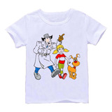 Remera Blanca Adultos Inspector Gadget R70