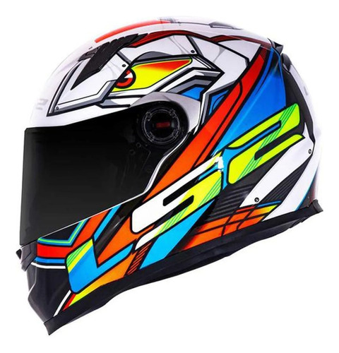  Capacete Ls2 Ff358 Classic Xdron X Dron Drom Neon Laranja