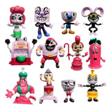 Juguete Modelo De Figura De Cuphead For Niños, 12 Piezas