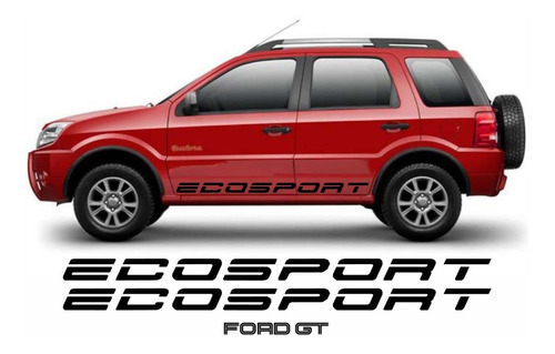 Kit 3 Adesivos Ecosport Faixa Lateral Tuning Frete Grátis