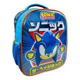 Mochila 3d Prescolar Chica Kinder Ruz Sonic 174815 Hegoh Coleccion Color Azul