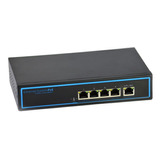 Switch De 4 Puertos Ethernet Poe 10/100mbps 120w Sat