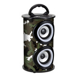 Caixa De Som Amplificada Bluetooth 25w Camuflado C/ Led -trc