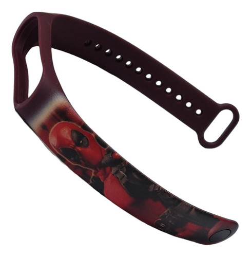 Pulseira Para Smatwatch Mi Band 7 6 5 4 3 Infantil Criança Cor Deadpool