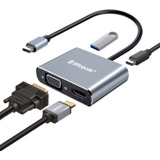 Docking 4 En 1 Usb C A Vga/hdmi/usb 3/usb C Brobotix