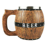 Taza De Cerveza Estilo De Madera Como Regalo De Navidad