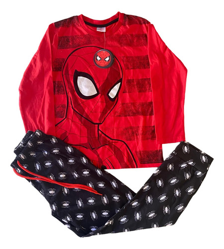 Pijama Spiderman Algodon Talla 8 Envio Gratis