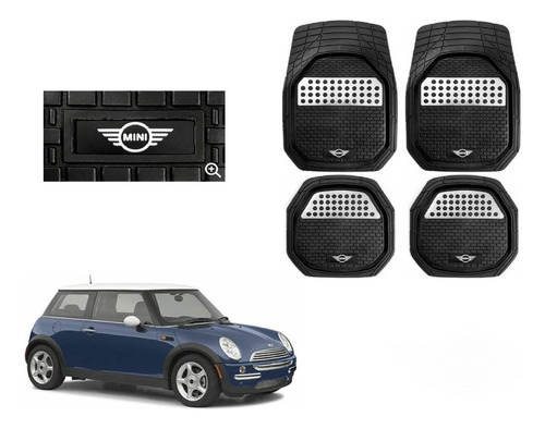 Tapetes 3d Charola Logo Mini Cooper 2002 - 2005 2006 2007