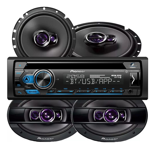 Cd Pioneer Deh-s4280bt Bluetooth + Kit Falantes 6 Pol E 6x9