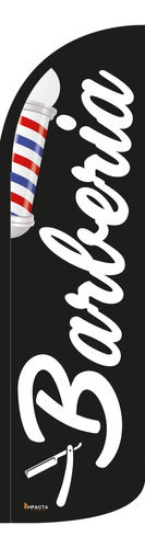 Bandera Publicitaria Barberia (n) Solo Tela 3.5 Metros