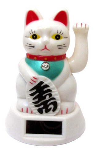 Gato Da Sorte Maneki Neko Branco Japão Japones China Hachi8