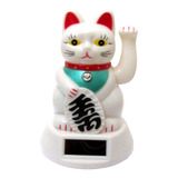 Gato Da Sorte Maneki Neko Branco Japão Japones China Hachi8