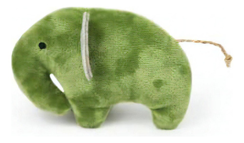 Juguete Para Gatos Con Hierba Gatera Forma De Elefante Color Verde Musgo