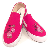 Mocasin Aeropostale Nautico Lona Flowers Mujer Aero