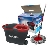 Magiclean Turbo Magic M1 Color Gris Oscuro Trapeador Mop Y Cubo Con Pedal